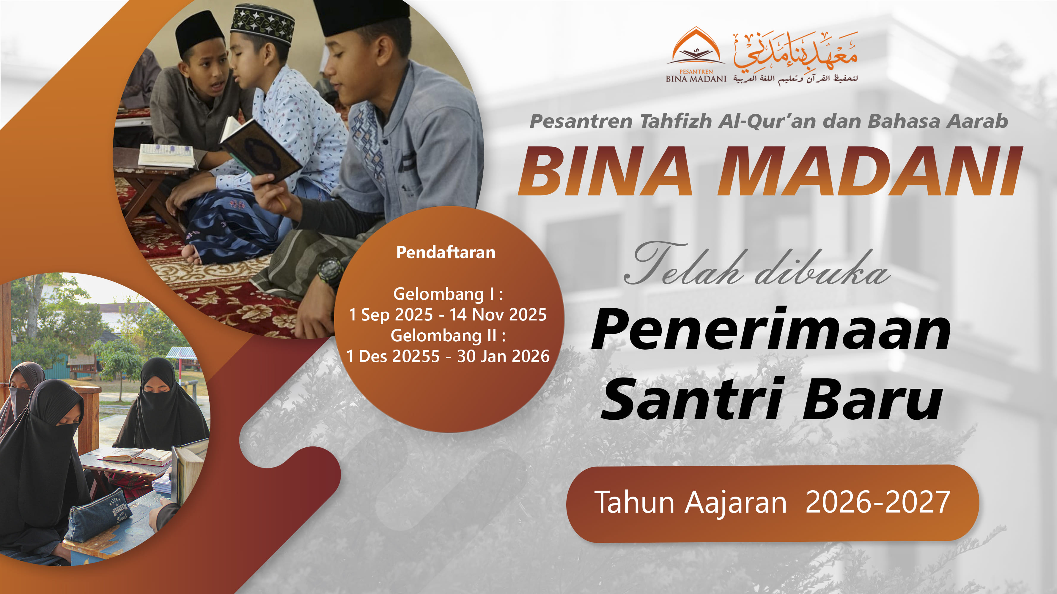 Penerimaan Santri Baru Bina Madani